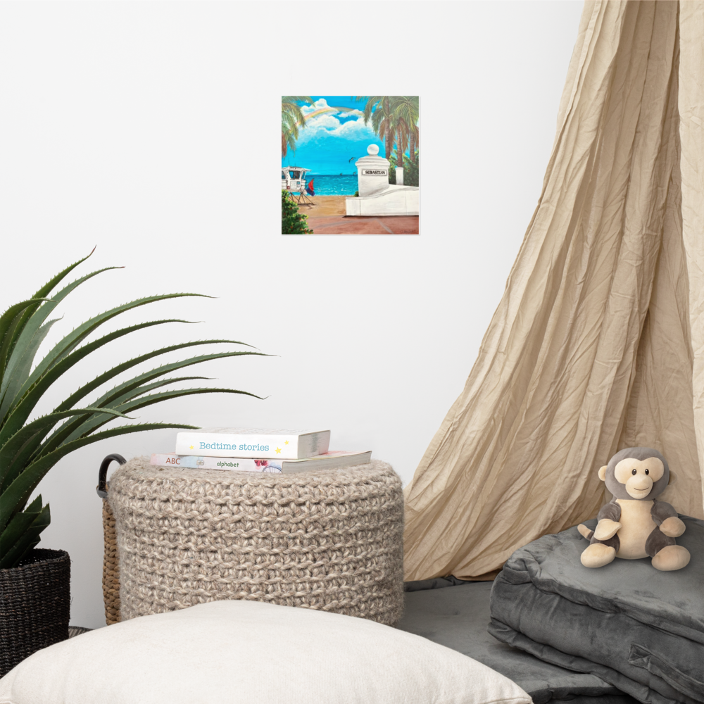 Photo paper poster - 10x10" - Fort Lauderdale - Sebastian St. Beach