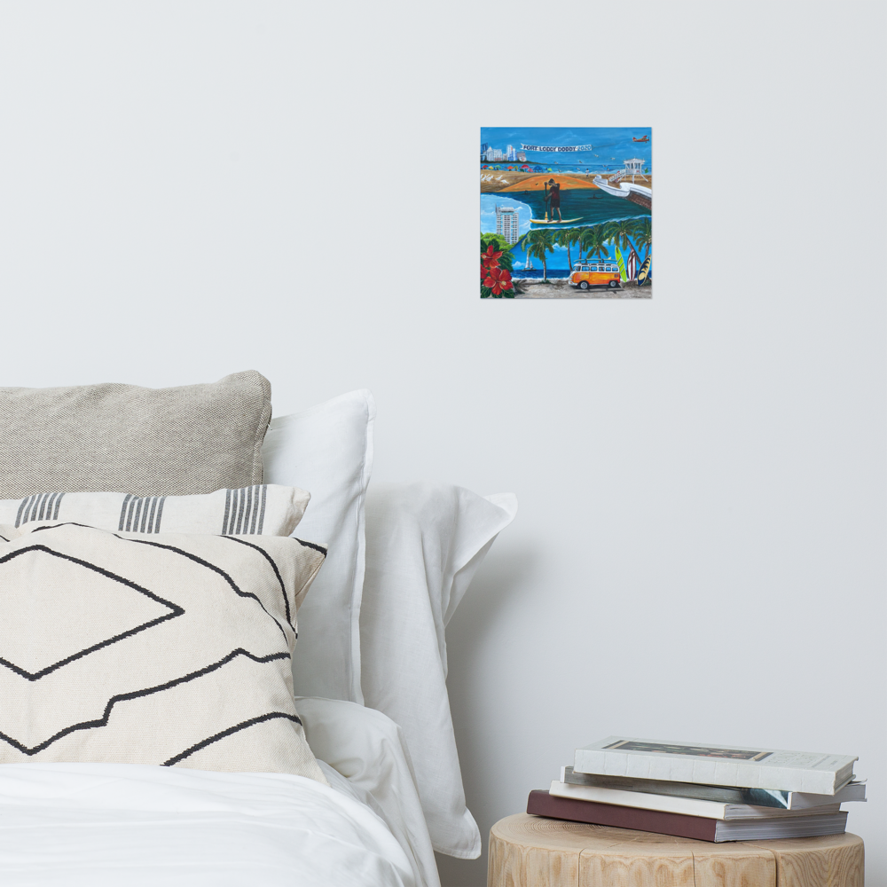 Photo paper poster - 10x10 - Fort Lauderdale Icons Mural 2