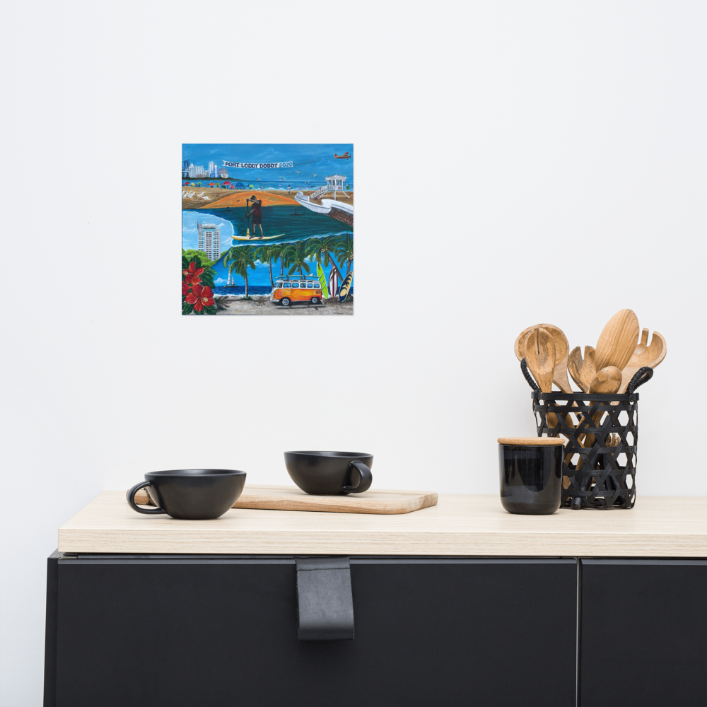 Photo paper poster - 10x10 - Fort Lauderdale Icons Mural 2
