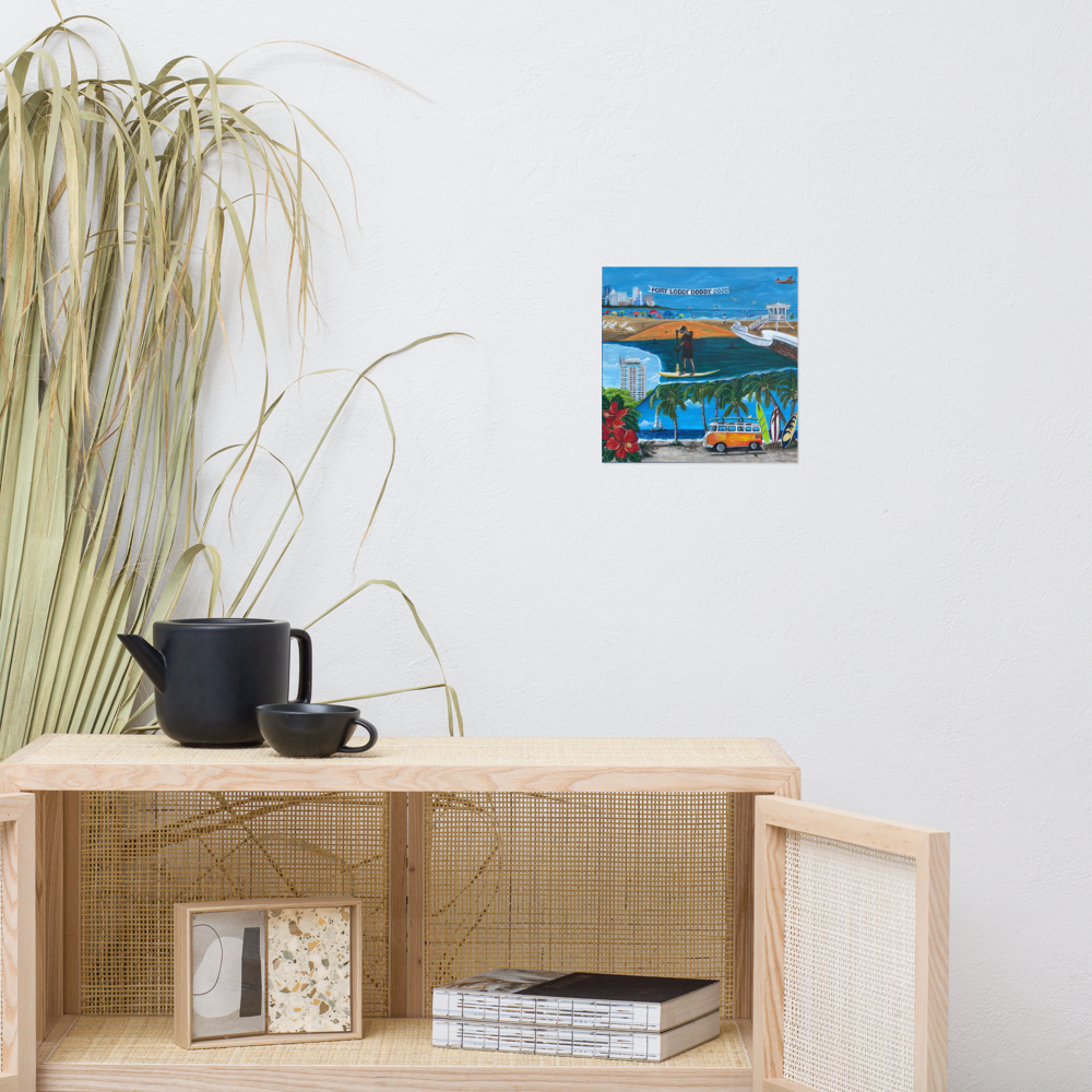 Photo paper poster - 10x10 - Fort Lauderdale Icons Mural 2