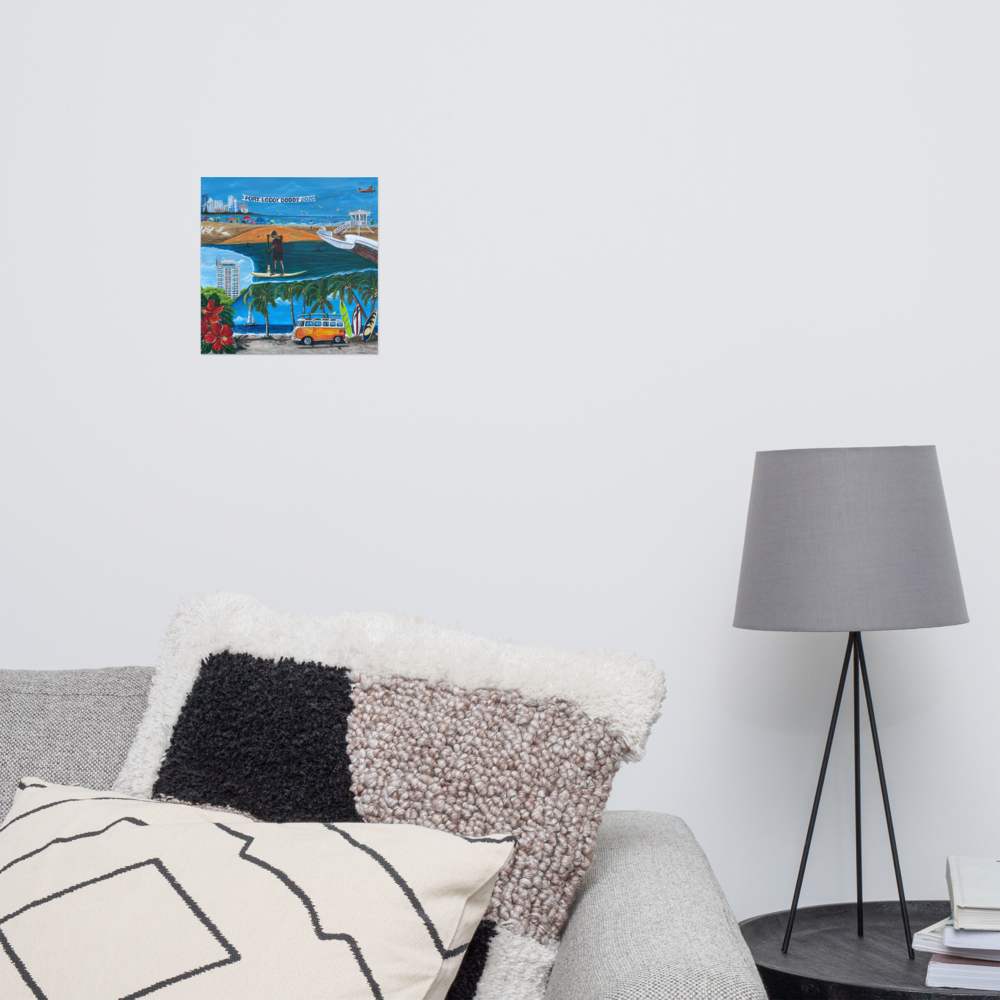 Photo paper poster - 10x10 - Fort Lauderdale Icons Mural 2
