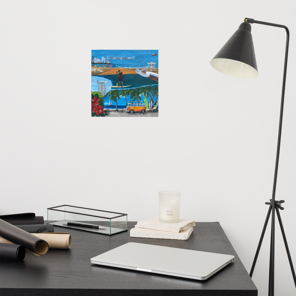 Photo paper poster - 10x10 - Fort Lauderdale Icons Mural 2