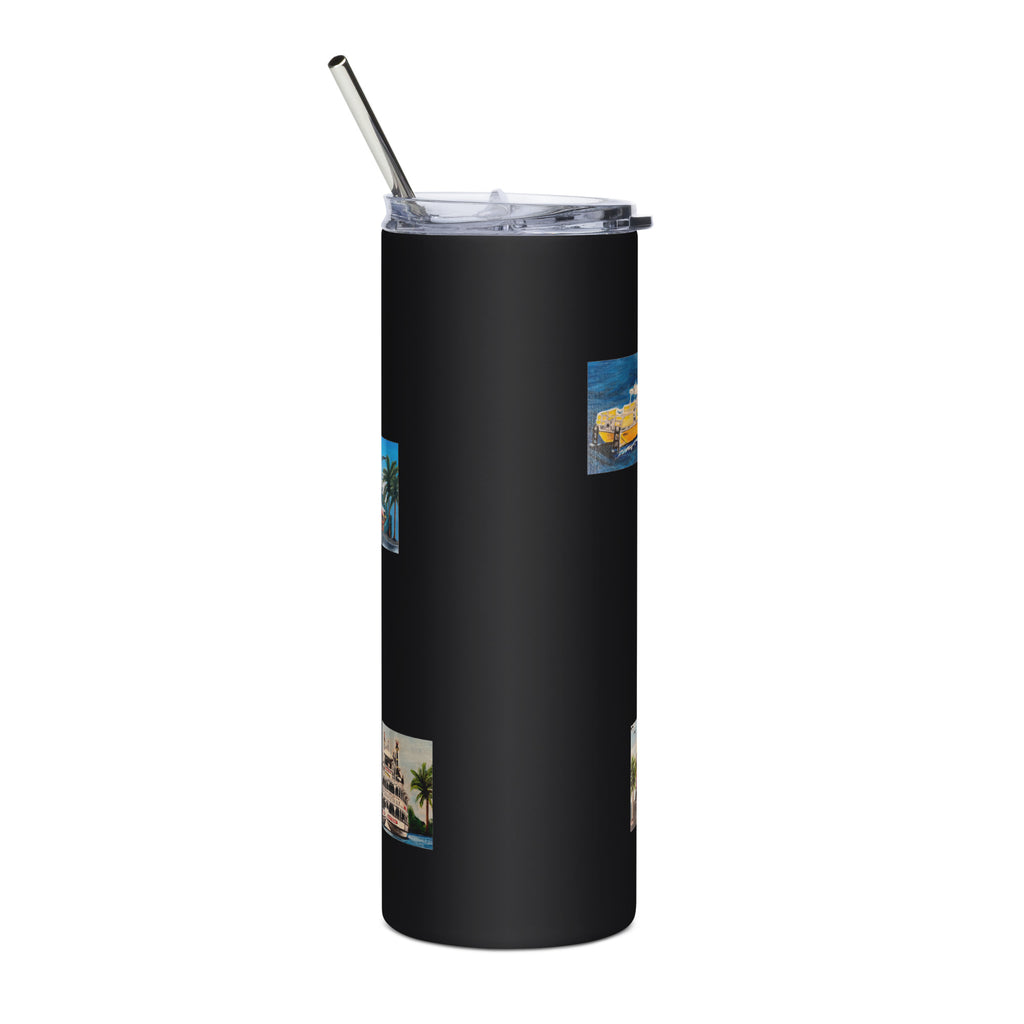 Stainless steel tumbler Fort Lauderdale Landmarks