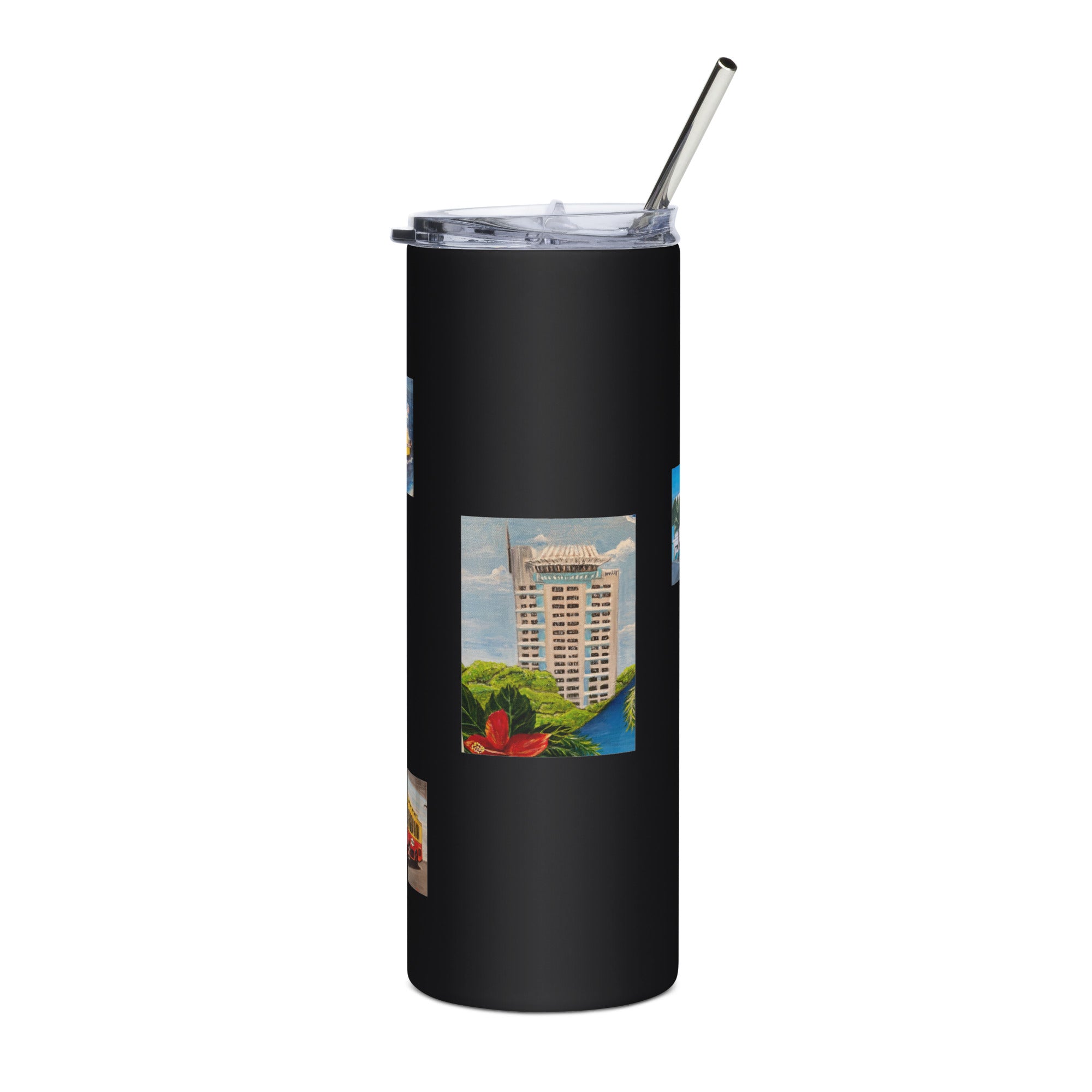Stainless steel tumbler Fort Lauderdale Landmarks