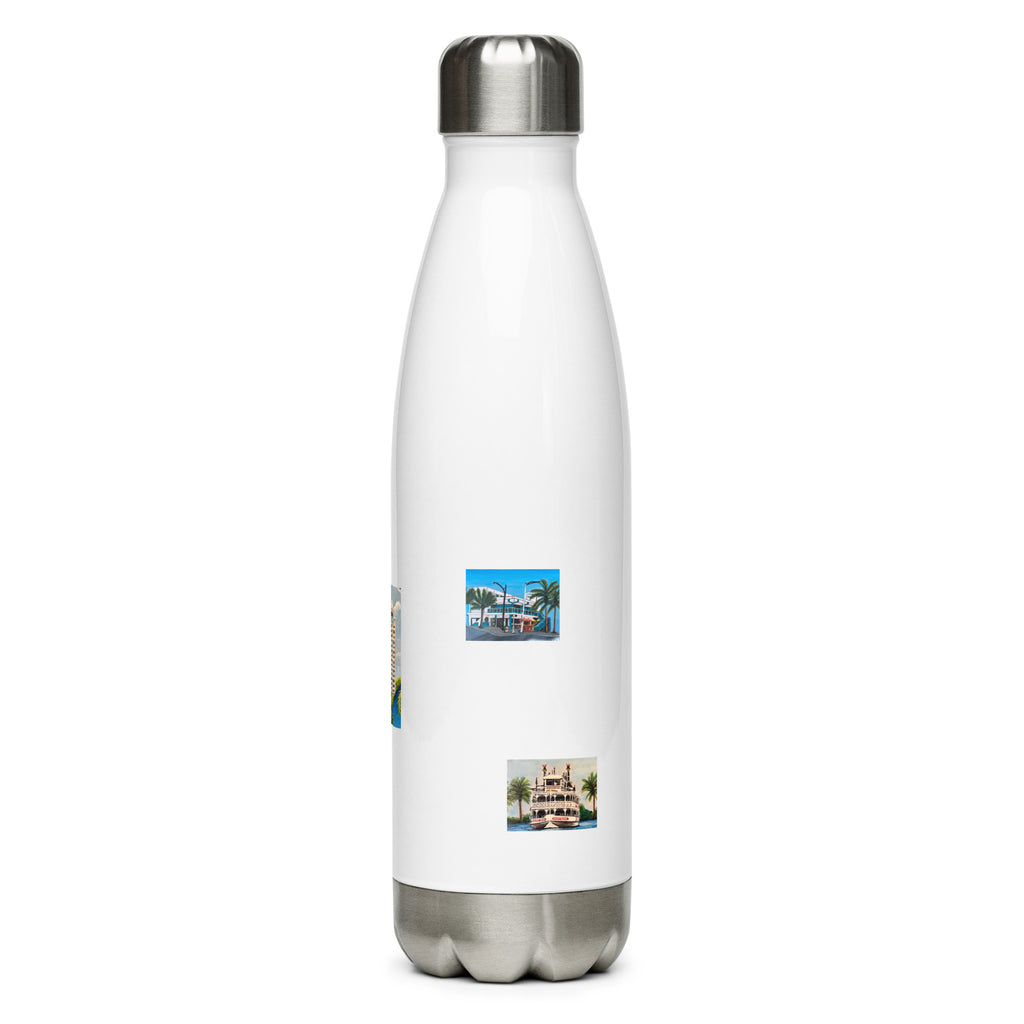 Stainless steel water bottle Fort Lauderdale Landmarks