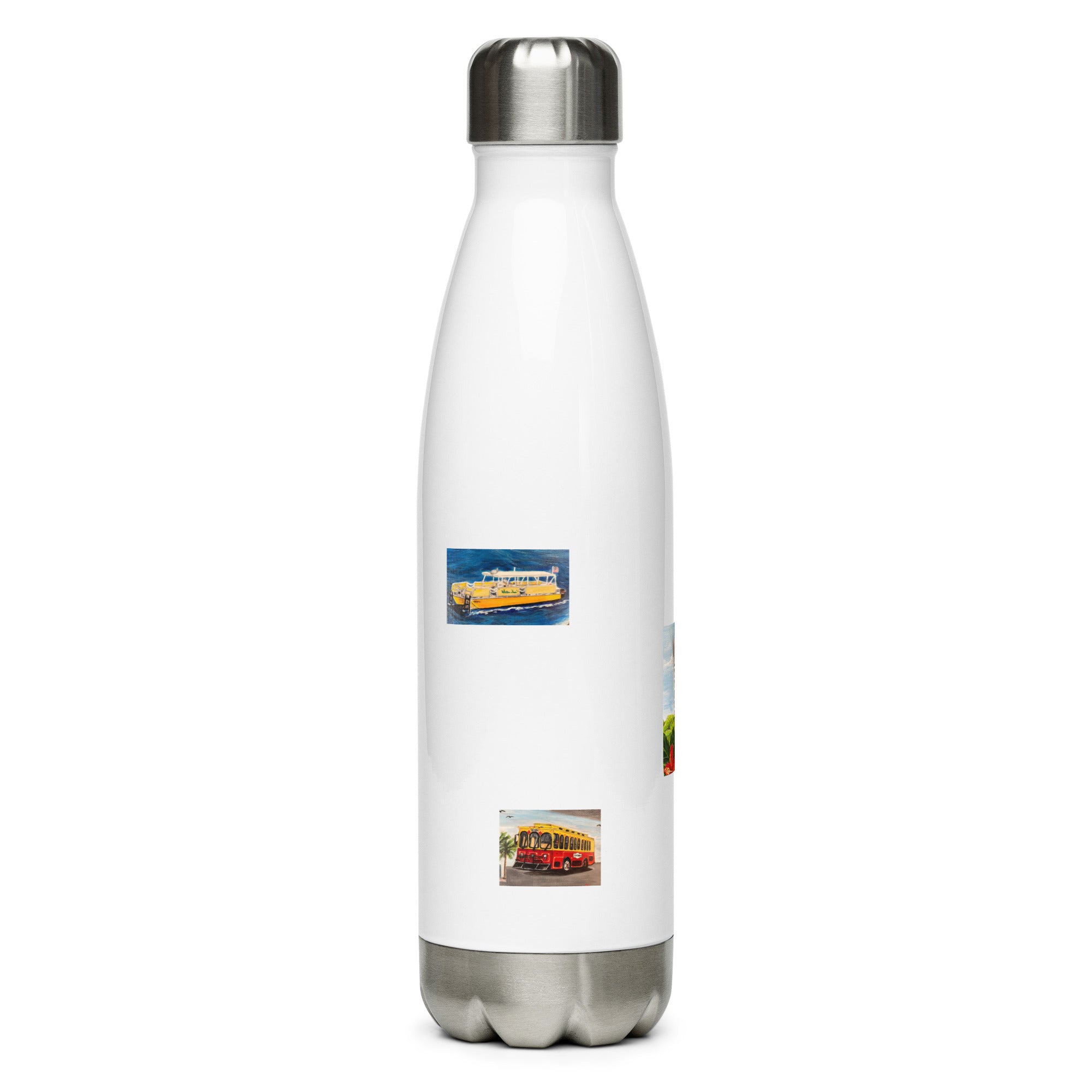 Stainless steel water bottle Fort Lauderdale Landmarks