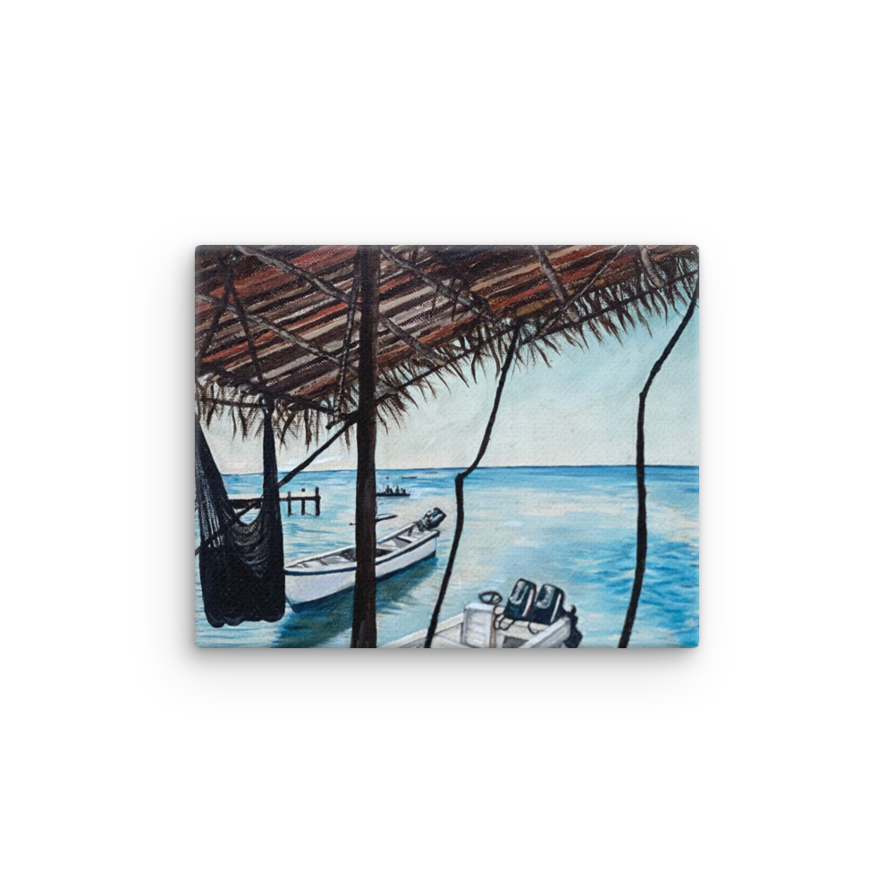 Thin canvas - Roatan Hide Out