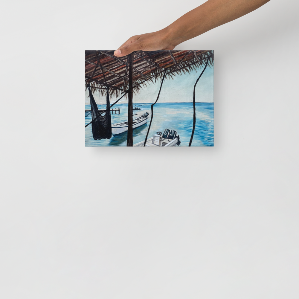 Thin canvas - Roatan Hide Out