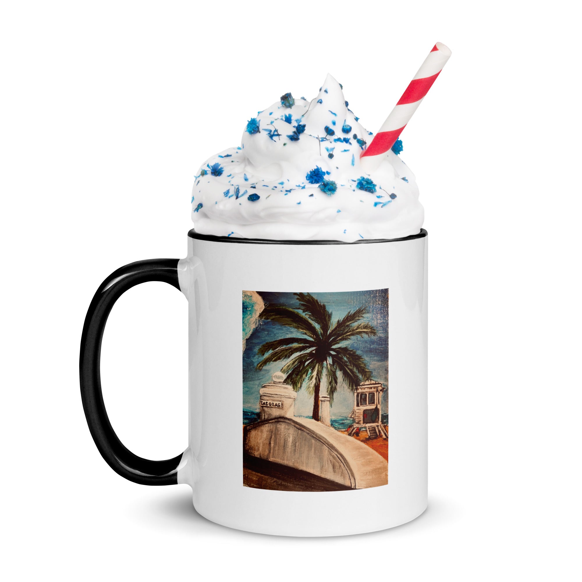 Mug with Color Inside Las Olas and A1A