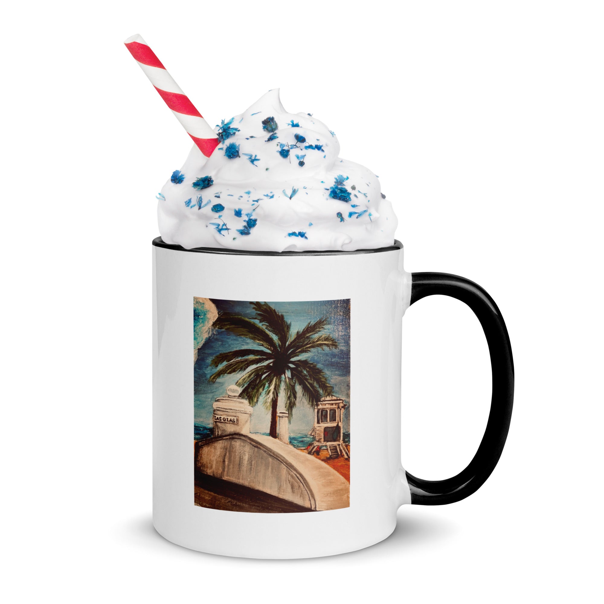 Mug with Color Inside Las Olas and A1A