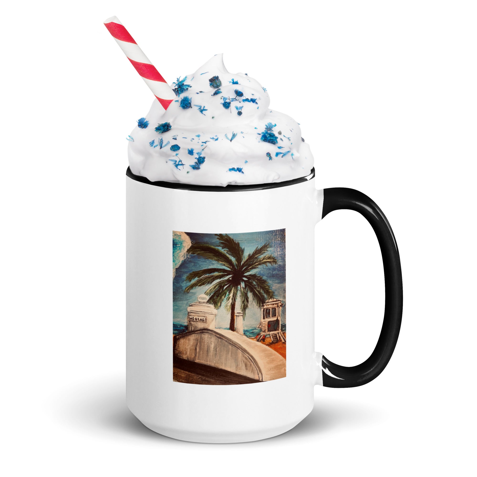 Mug with Color Inside Las Olas and A1A