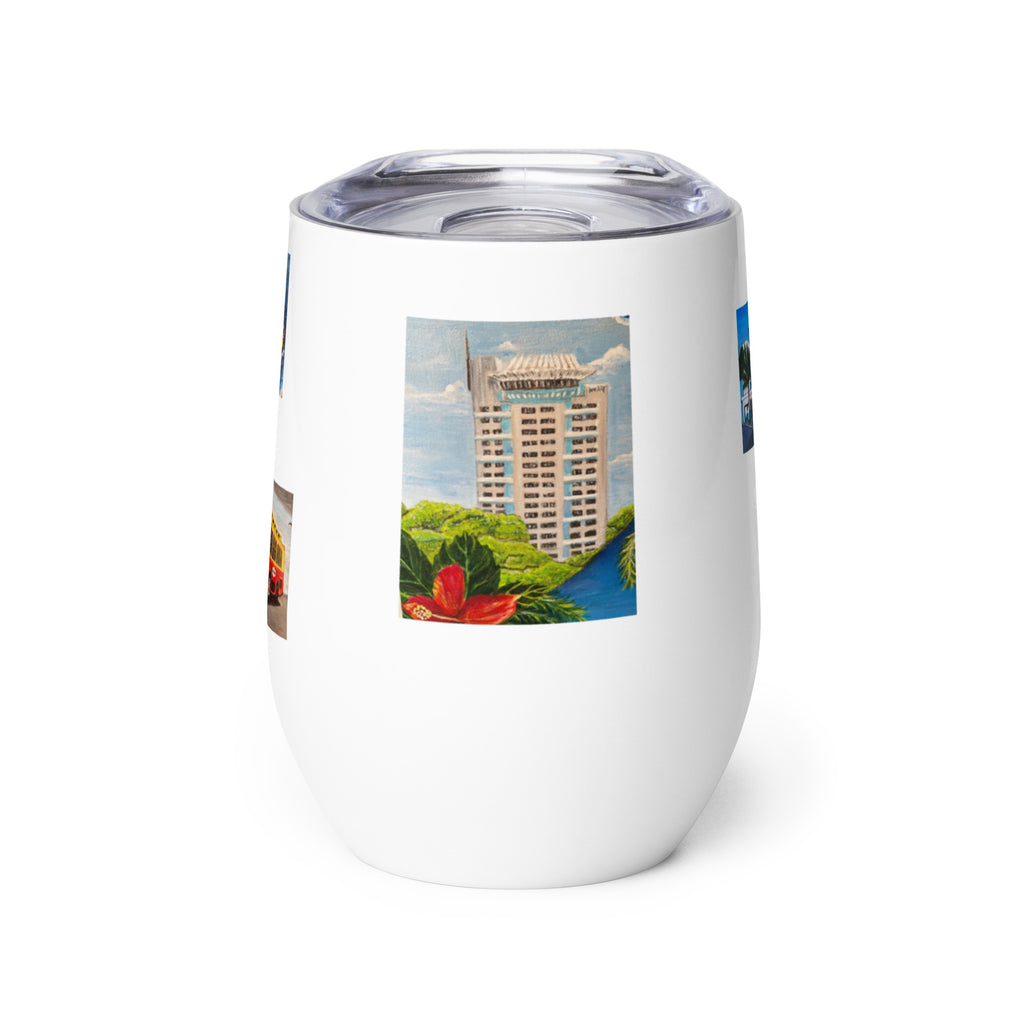 Wine tumbler Fort Lauderdale Landmarks