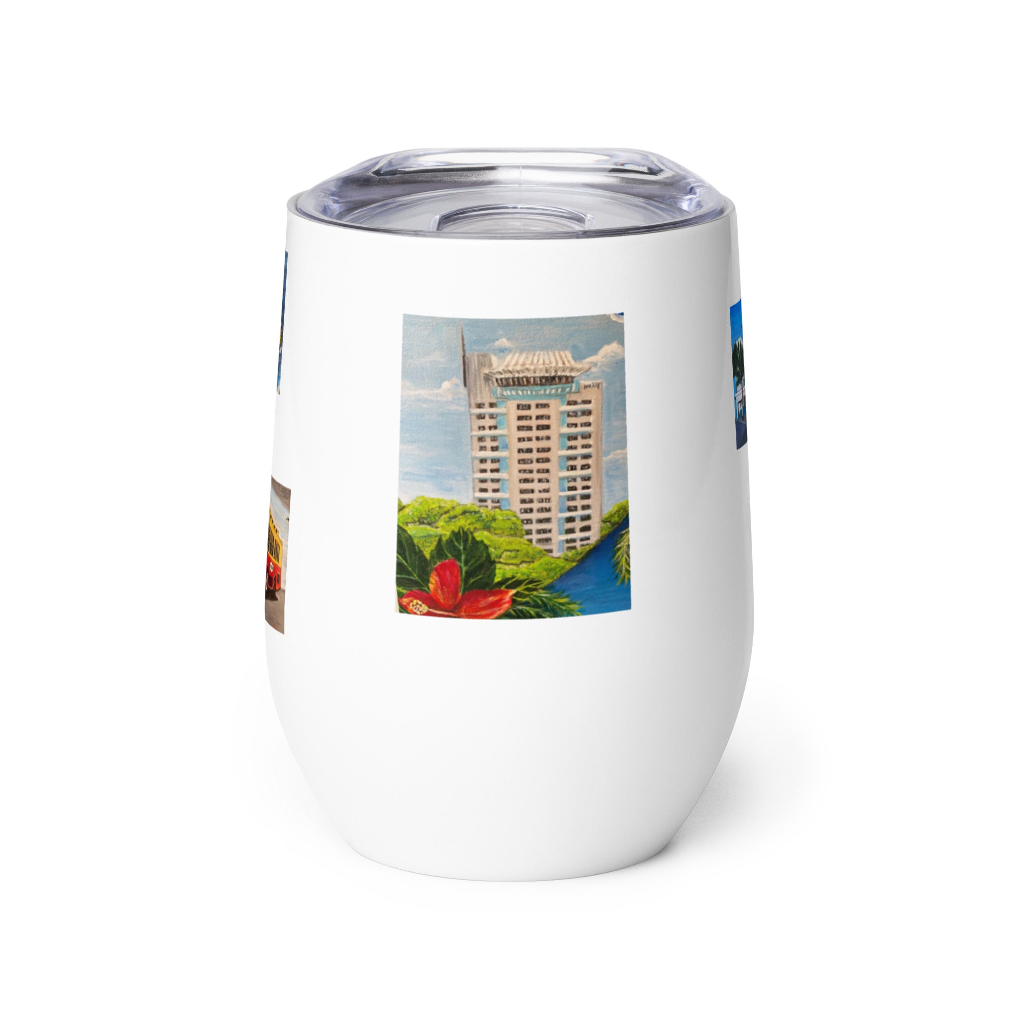 Wine tumbler Fort Lauderdale Landmarks