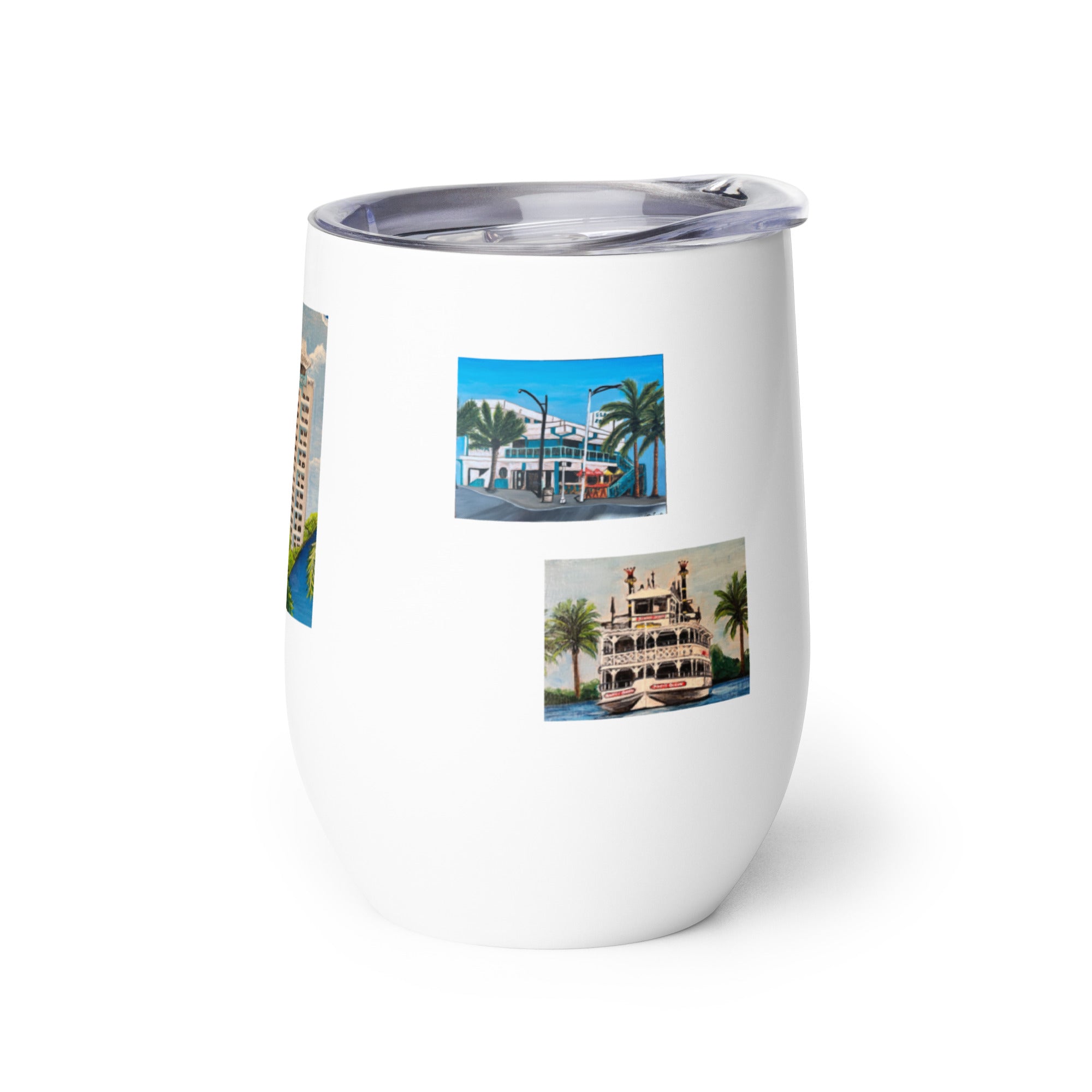Wine tumbler Fort Lauderdale Landmarks